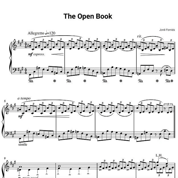 The Open Book - Piano Solo - Jordi Forniés