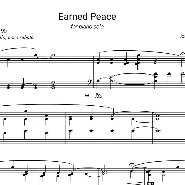 Earned Peace - Piano Solo - Jordi Forniés